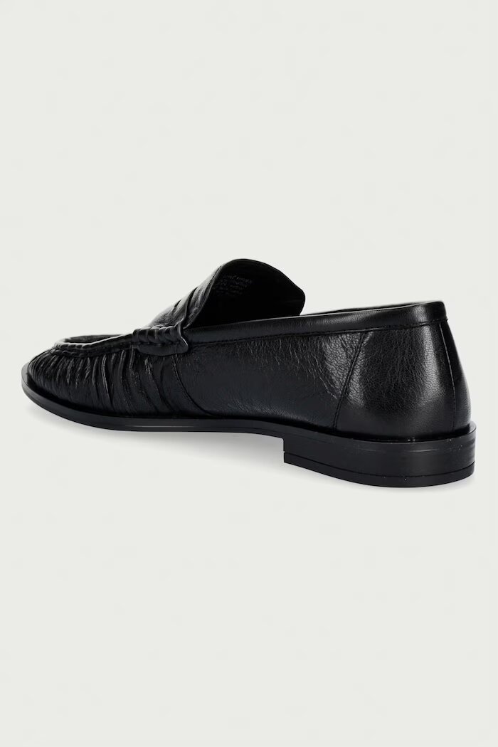 Nokwol мокасини дамски от кожа Haven Black Athena черни Haven Black Athena