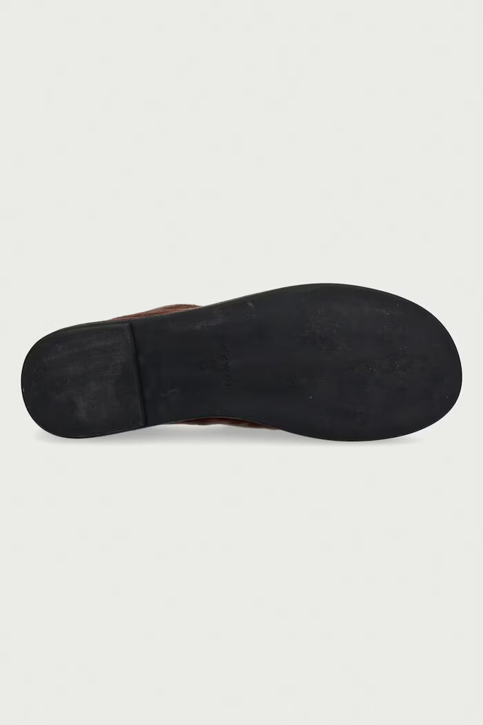 Nokwol мокасини дамски от велур Rumi Chocolate Suede кафяви Rumi Chocolate Suede