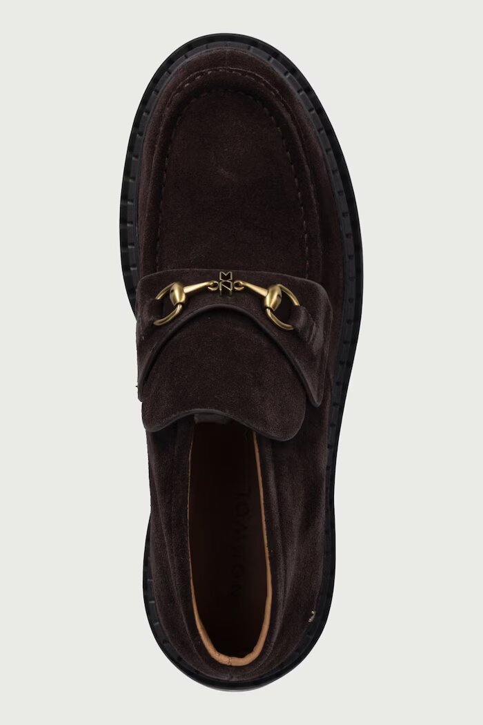 Nokwol половинки обувки дамски от кожа Pippa Brown Suede кафяви Pippa Brown Suede