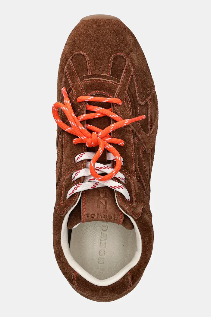 Nokwol Велурени маратонки Atlas Tan Suede в кафяво Atlas Tan Suede