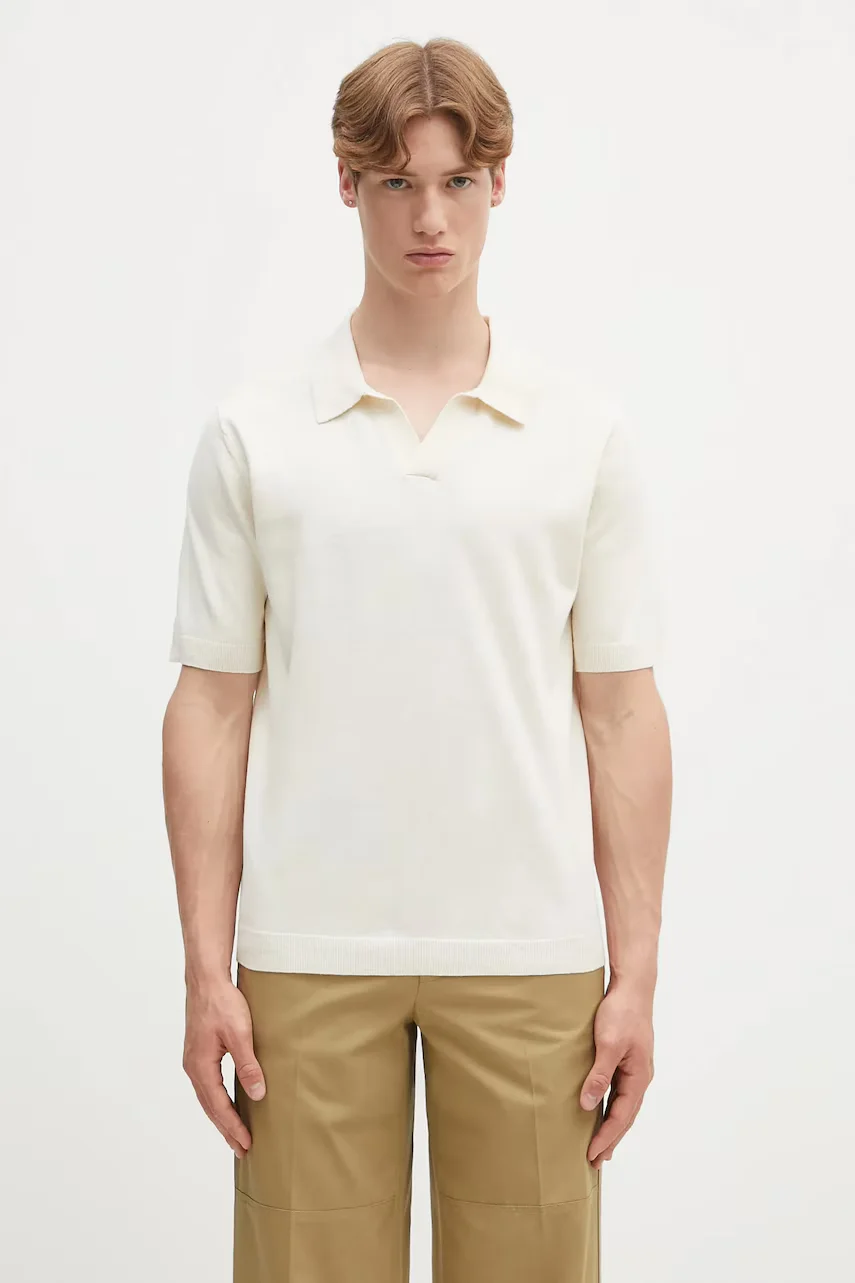 Norse Projects Ленена тениска с яка Leif Cotton Linen Polo