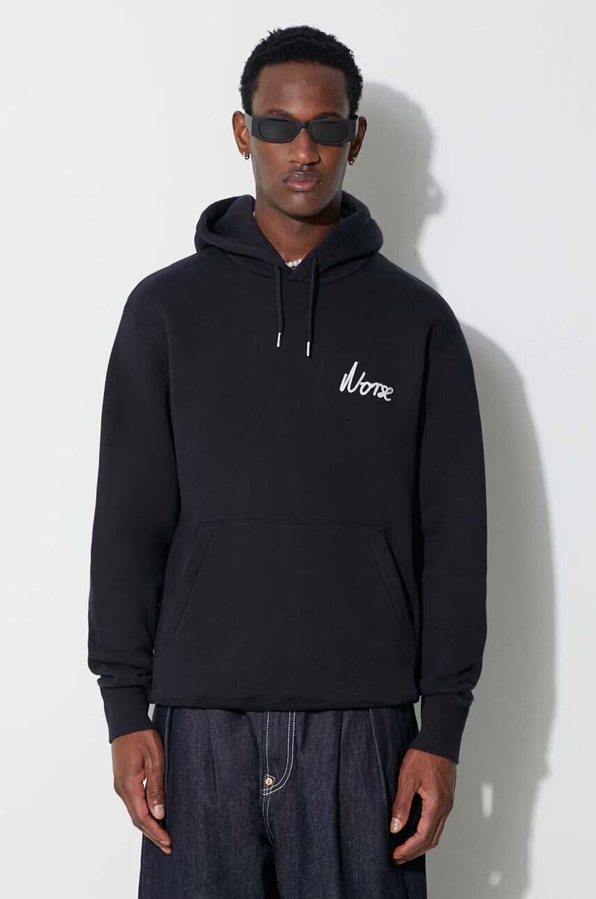Norse Projects Памучен суичър Arne Relaxed Organic Chain Stitch Logo Hoodie