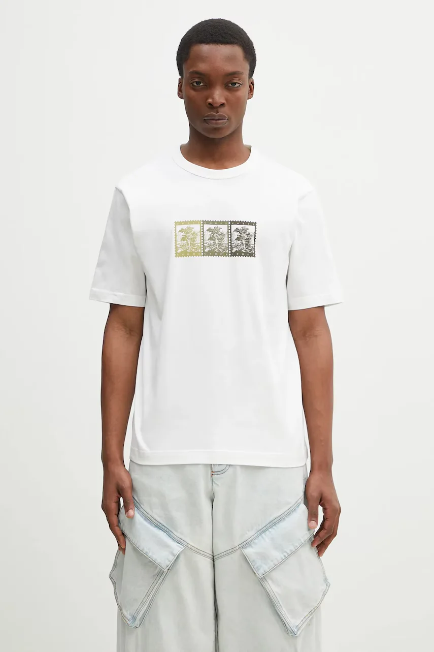 Norse Projects Памучна тениска Holger Post Stamp Print T-Shirt