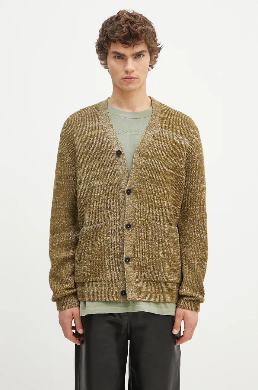 Norse Projects Вълнена жилетка Loki Wool Cotton Rib Cardigan
