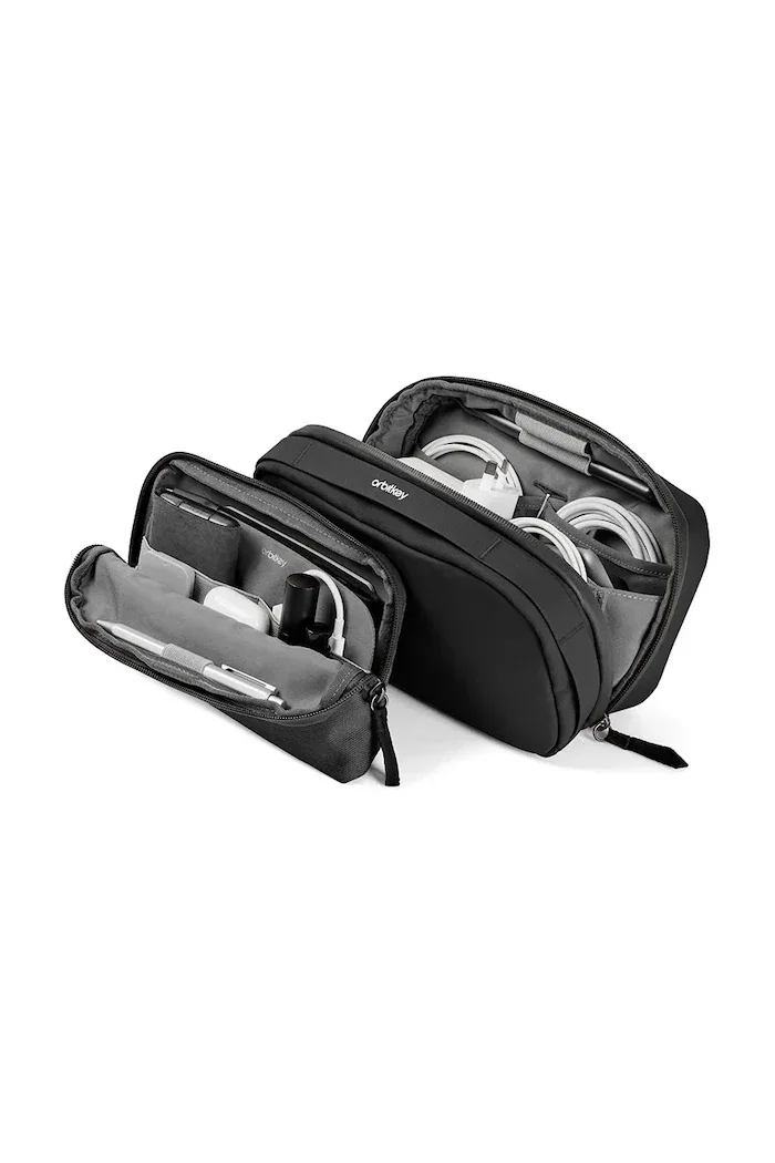 Orbitkey 2в1 органайзер за пътуване Tech Pouch 23 x 14 x 8 cm в черно