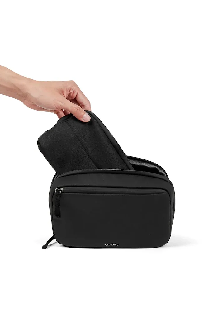 Orbitkey 2в1 органайзер за пътуване Tech Pouch 23 x 14 x 8 cm в черно