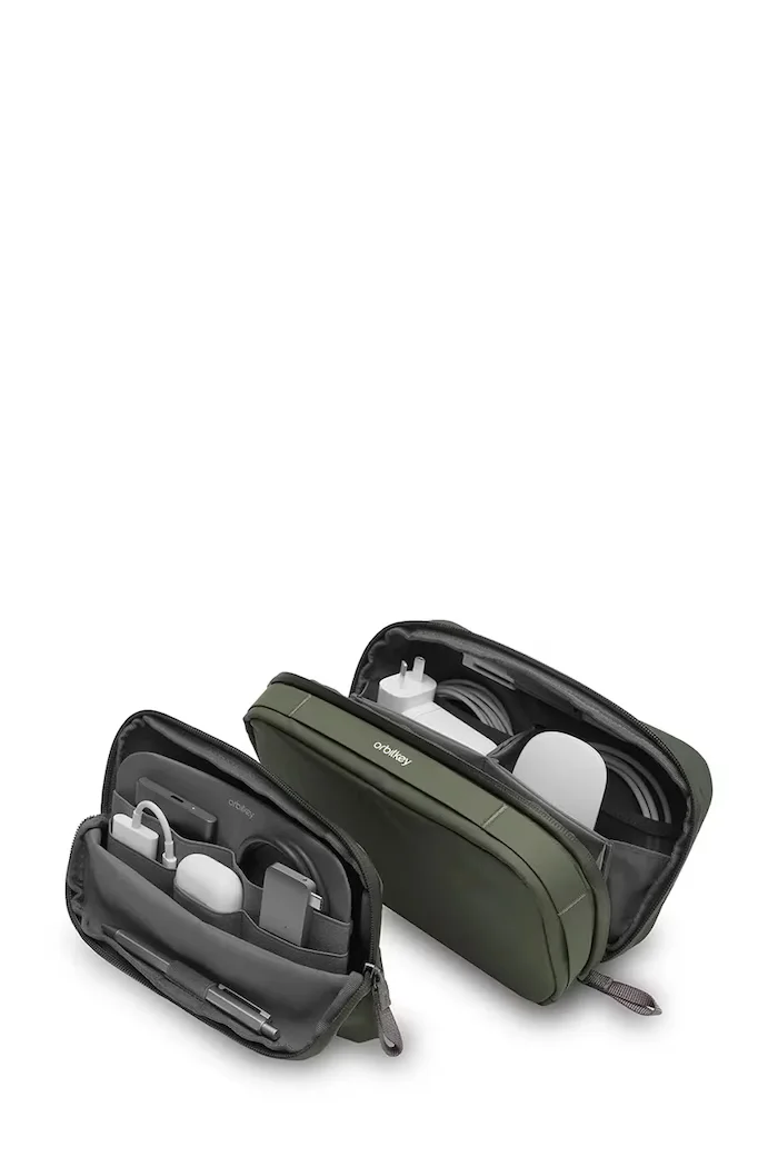 Orbitkey 2в1 органайзер за пътуване Tech Pouch 23 x 14 x 8 cm в зелено