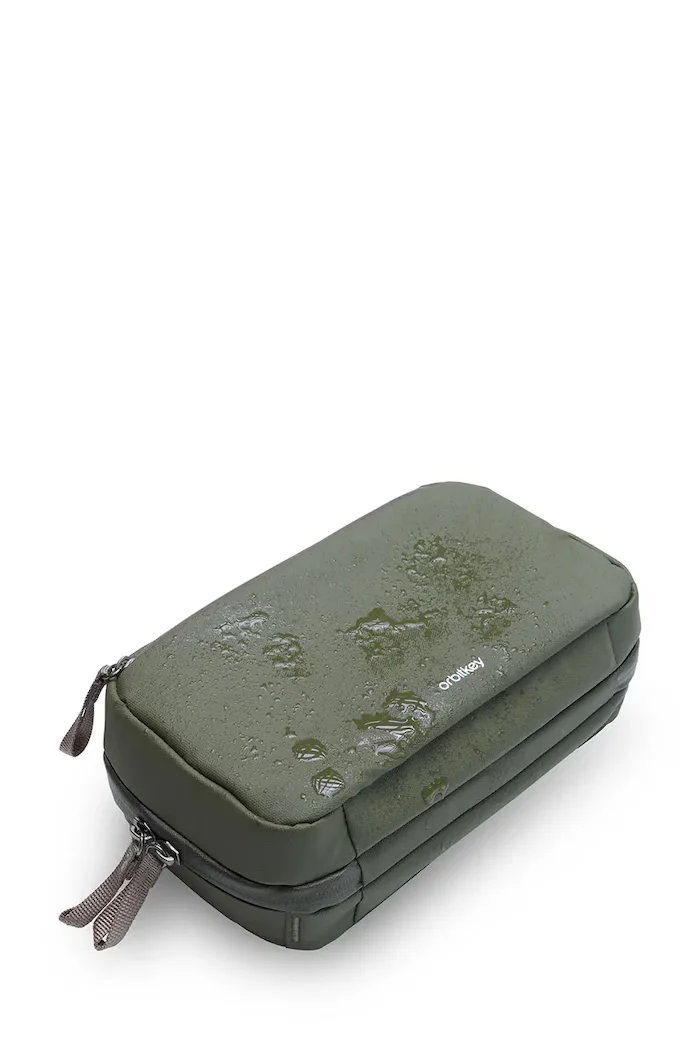 Orbitkey 2в1 органайзер за пътуване Tech Pouch 23 x 14 x 8 cm в зелено