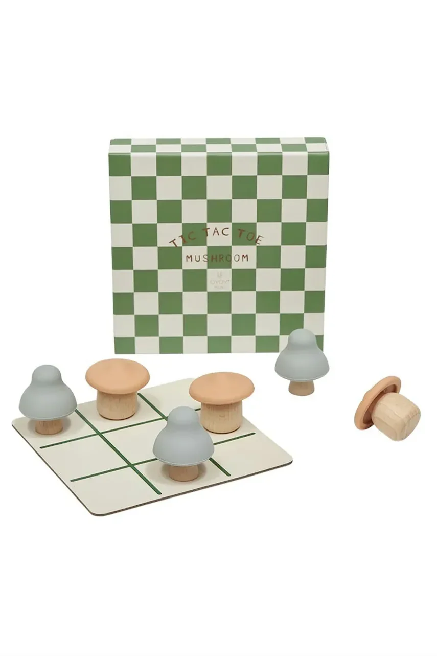 OYOY Игра за деца Mushroom Tic Tac Toe