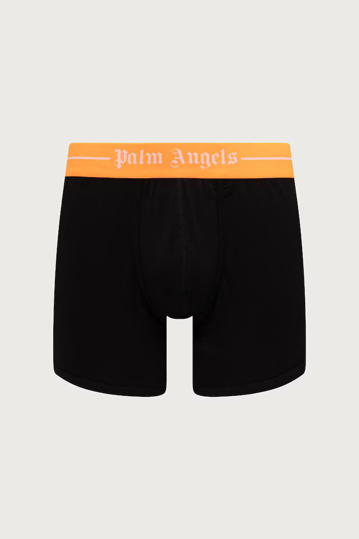 Palm Angels прилепнали боксерки мъжки от памук с еластан 2 броя черни PLA1UMWTR02BI