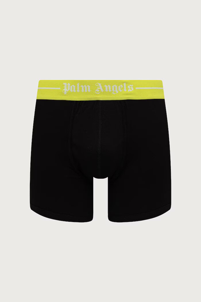 Palm Angels прилепнали боксерки мъжки от памук с еластан 2 броя черни PLA1UMWTR02BI