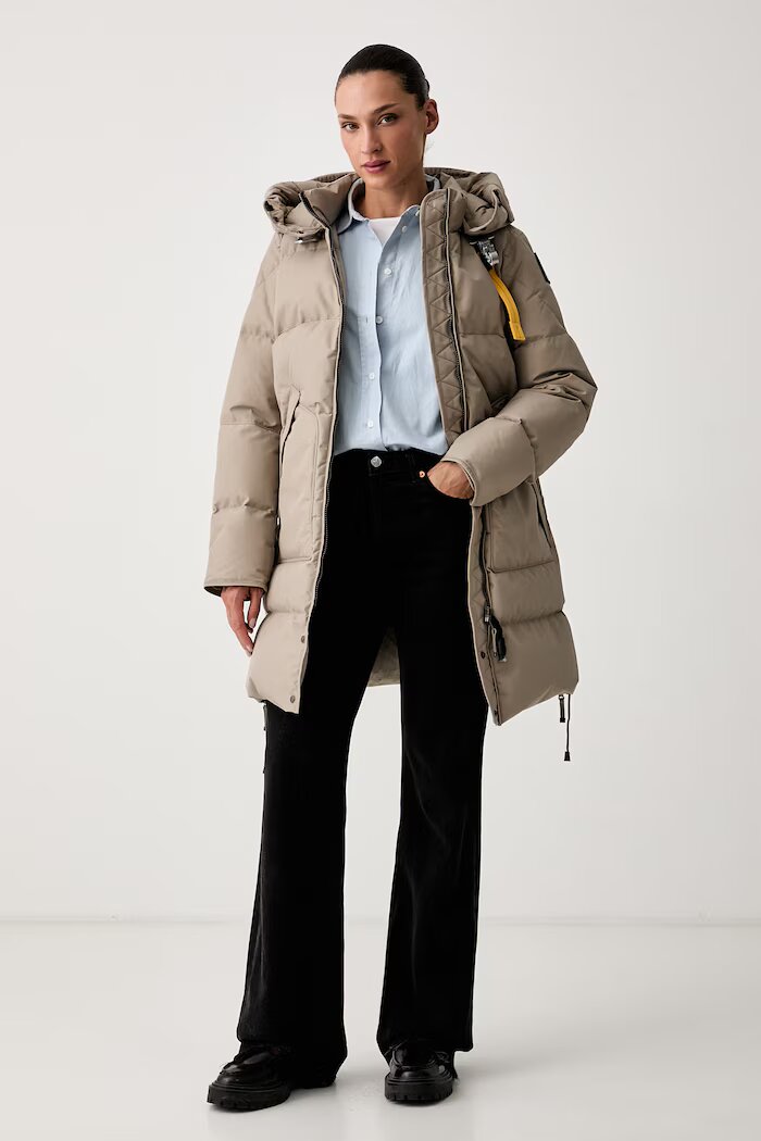 Parajumpers пухено яке дамско LONG BEAR бежово PWJKMA330776
