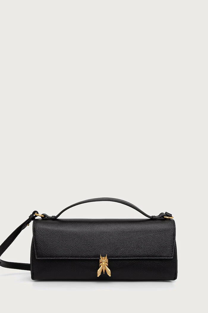 Patrizia Pepe чанта crossbody дамска от кожа черна 8B0117.L133