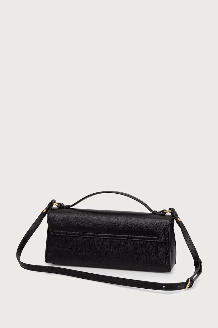 Patrizia Pepe чанта crossbody дамска от кожа черна 8B0117.L133