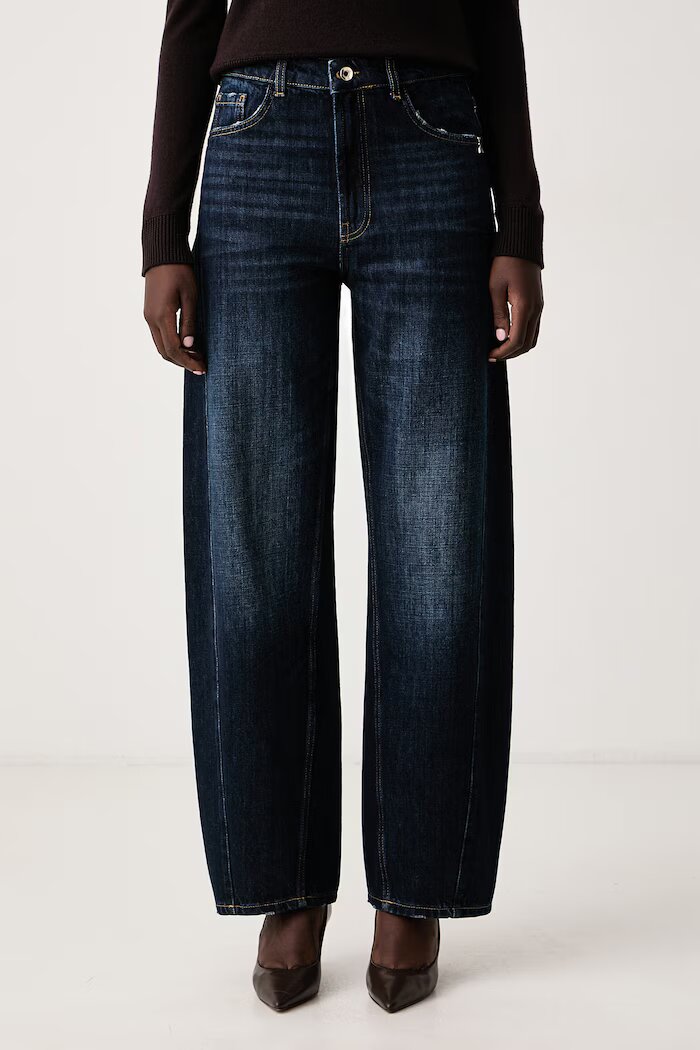 Patrizia Pepe дънки relaxed fit дамски тъмносини 2P0037 D0042