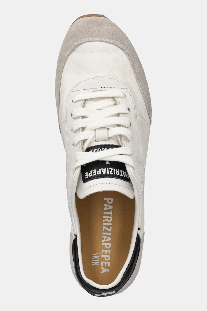 Patrizia Pepe Кожени маратонки в бяло 2Z0074 L150 W101