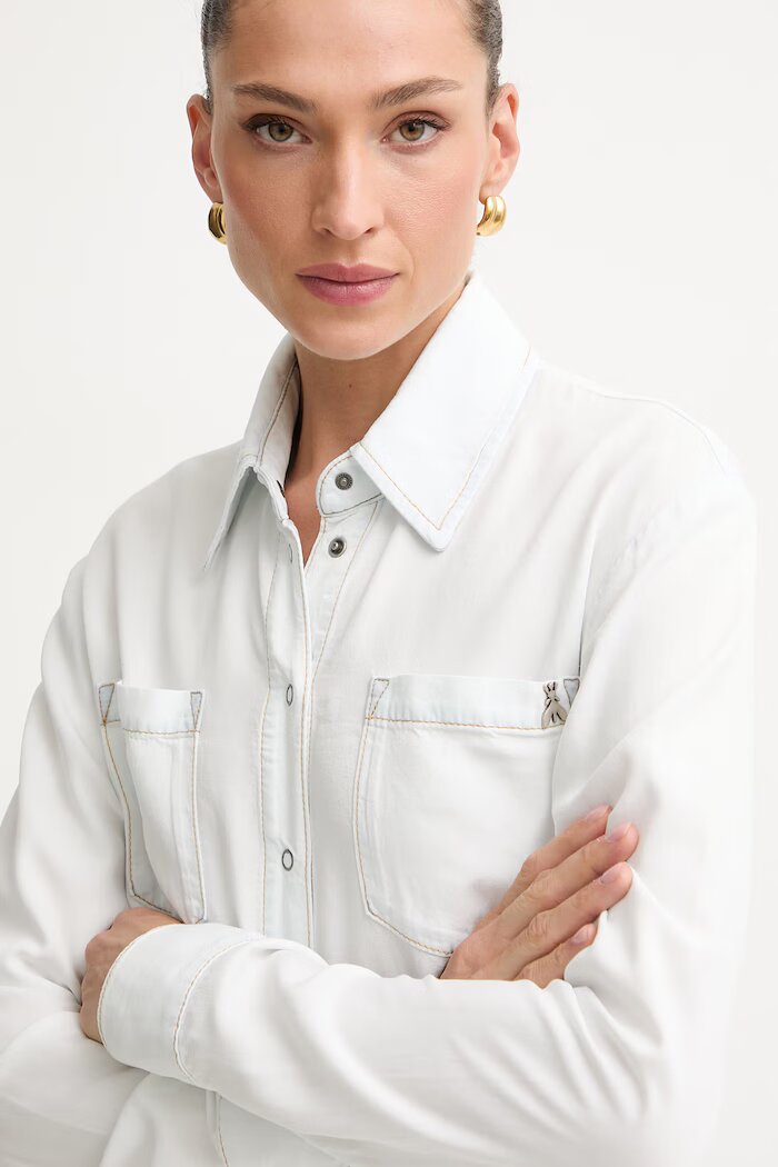 Patrizia Pepe Рокля от лиосел бяла 2A3014 D9A0