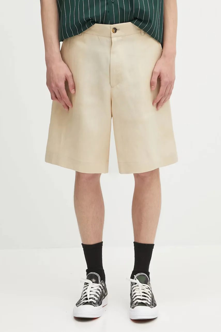 Paul Smith Ленен къс панталон