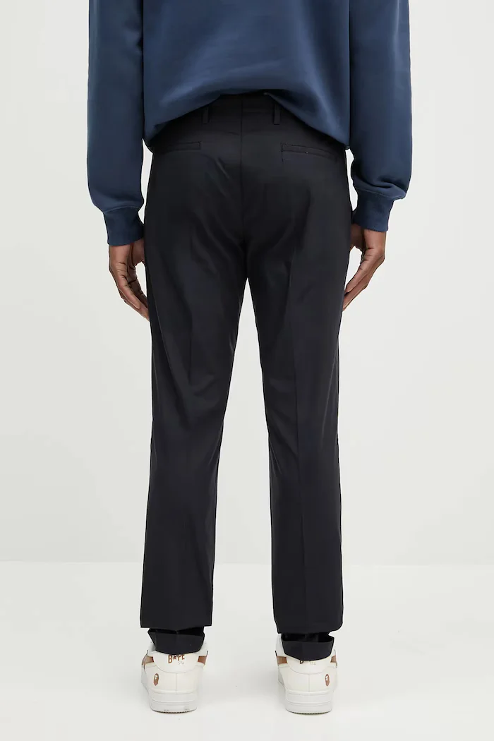 Paul Smith Памучен панталон мъжки в тъмносиньо с кройка тип чино M1R-255U-P02630