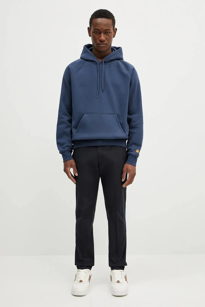 Paul Smith Памучен панталон мъжки в тъмносиньо с кройка тип чино M1R-255U-P02630
