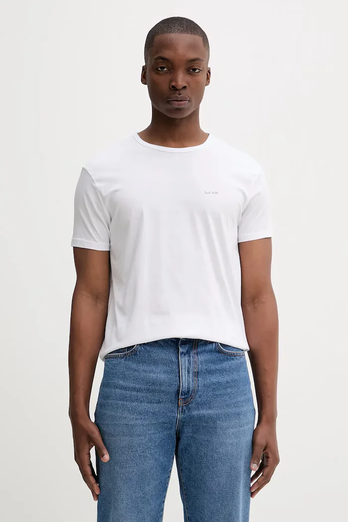 Paul Smith Памучна тениска (3 броя) в черно с меланжов десен M1A-389-M3PK