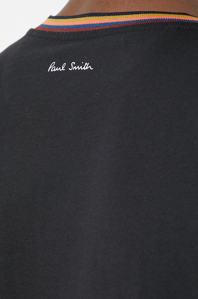 Paul Smith Памучна тениска в черно с изчистен дизайн M1R-697PS-H00084