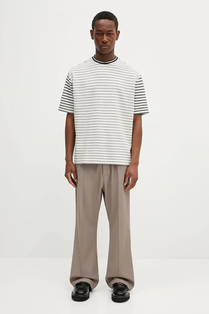 Paul Smith Памучна тениска в тъмносиньо с десен M1R-110Y-P02657