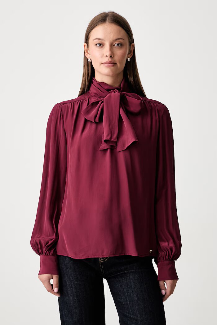 Pedro del Hierro блуза дамска от вискоза червена 6634119