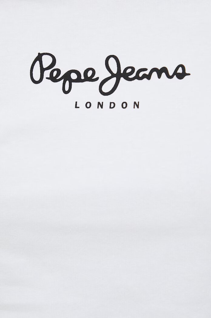 Pepe Jeans Блуза с дълги ръкави в бяло
