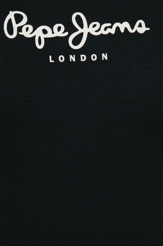 Pepe Jeans Блуза с дълги ръкави в черно