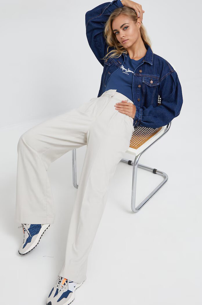 Pepe Jeans Блуза с дълги ръкави в тъмносиньо