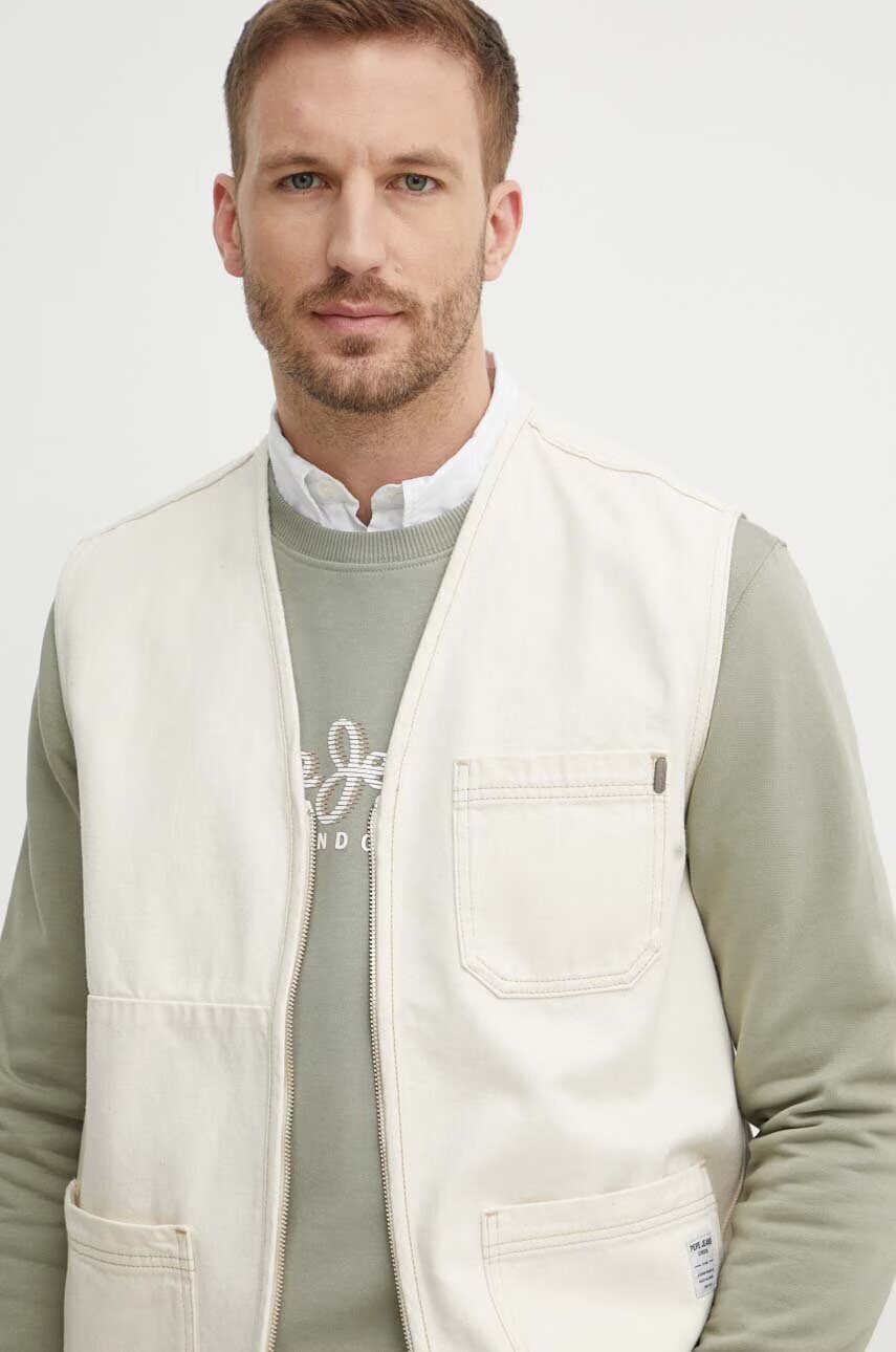 Pepe Jeans Дънков елек ELM UTILTY GILET