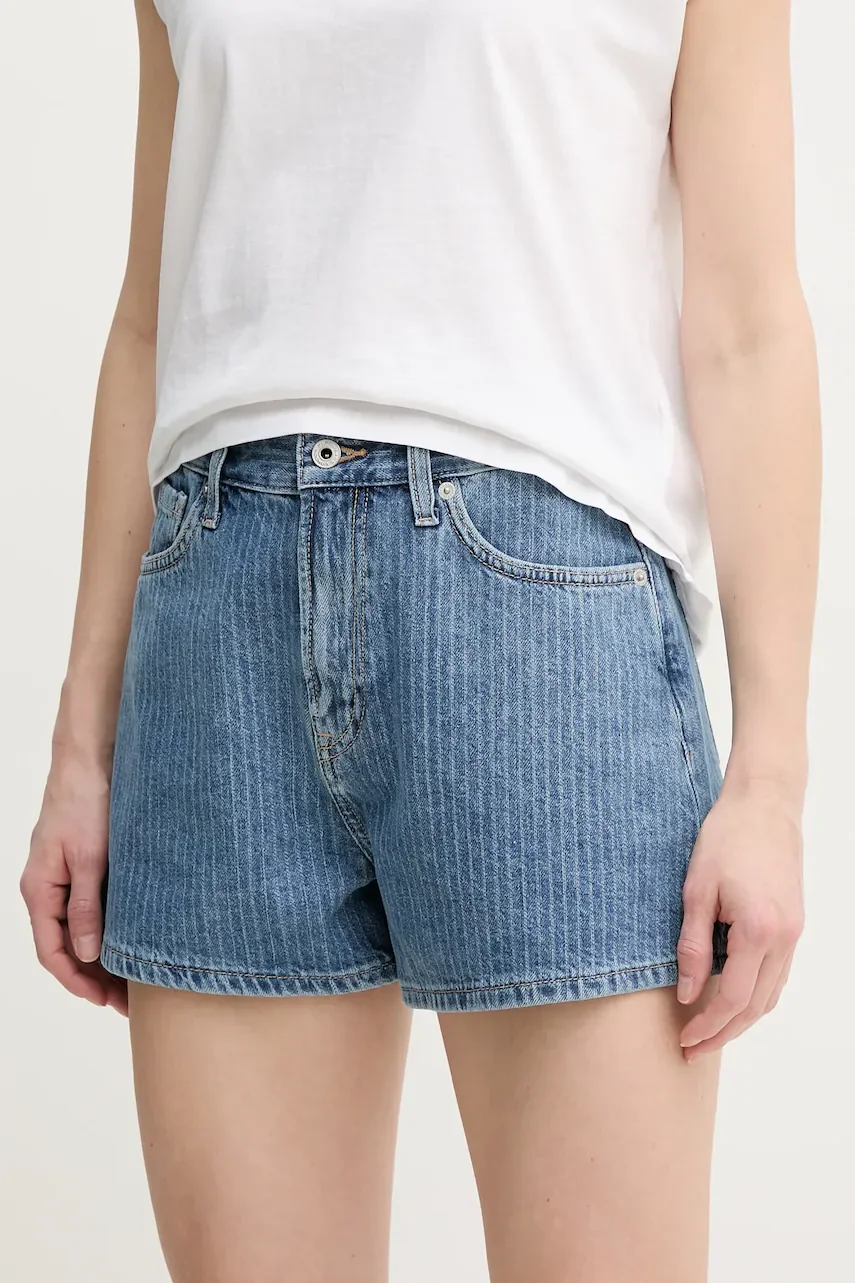 Pepe Jeans Дънков къс панталон A-LINE SHORT HW SUZIE