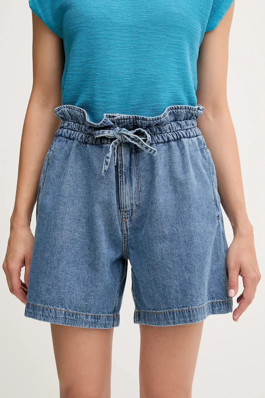 Pepe Jeans Дънков къс панталон A-LINE SHORT UHW CINCH