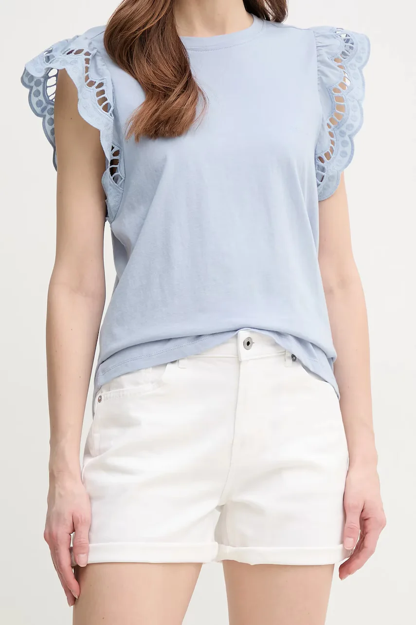 Pepe Jeans Дънков къс панталон FITTED SHORT HW MARY