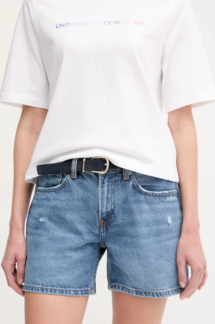 Pepe Jeans Дънков къс панталон от памук REGULAR SHORT HW MABLE