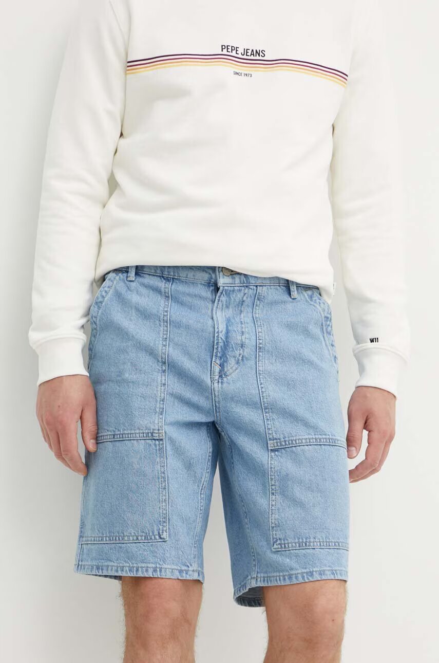 Pepe Jeans Дънков къс панталон RELAXED SHORT UTILITY
