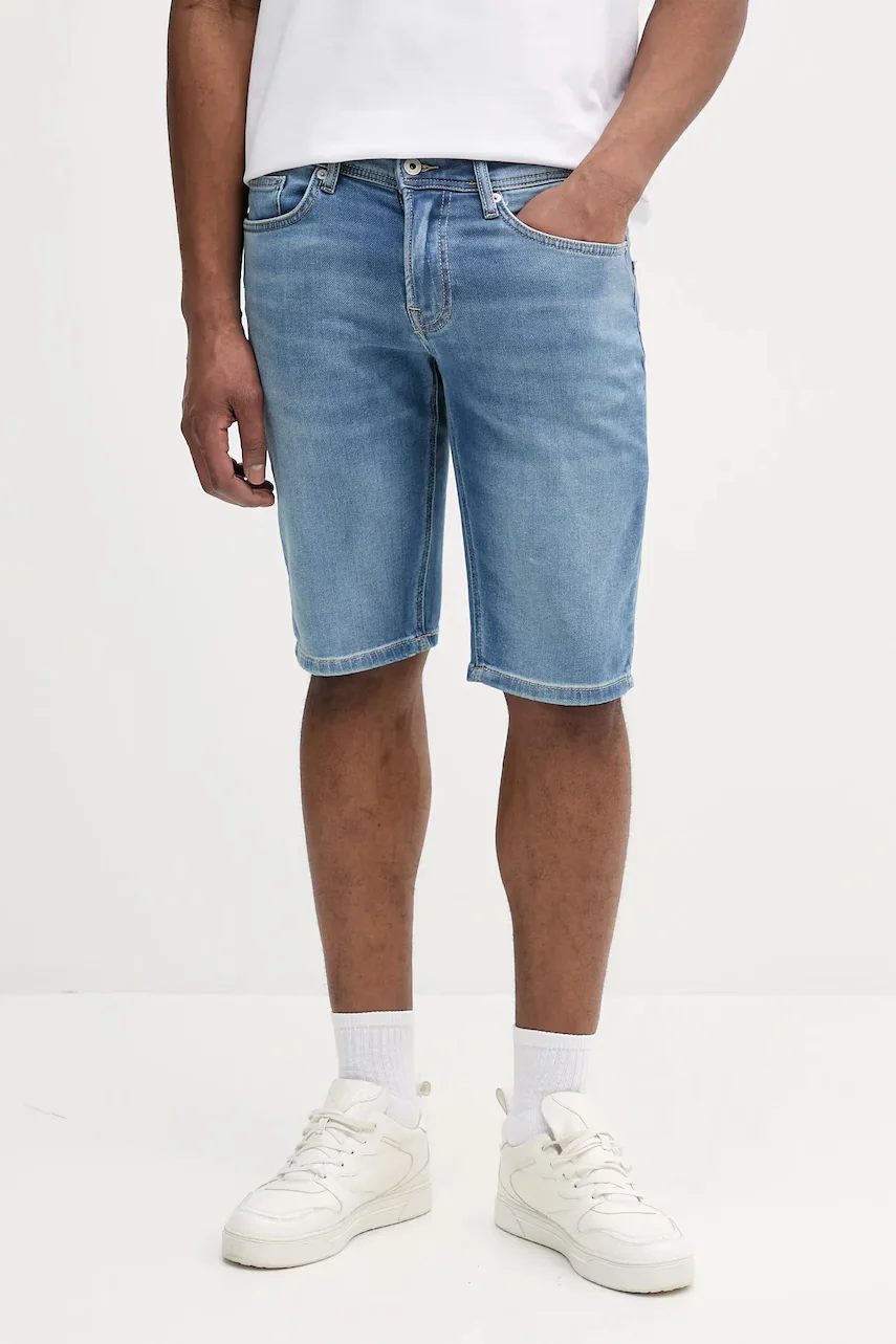 Pepe Jeans Дънков къс панталон SLIM GYMDIGO SHORT TRACK