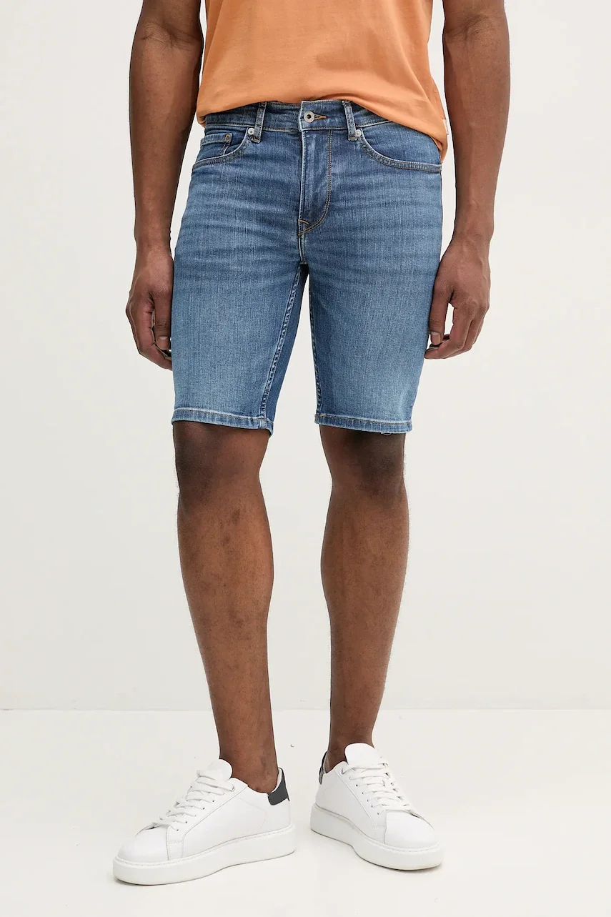 Pepe Jeans Дънков къс панталон SLIM SHORT HATCH