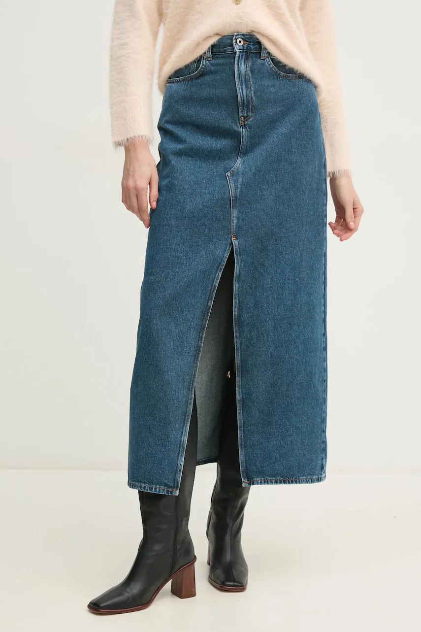 Pepe Jeans Дънкова пола MAXI SKIRT HW