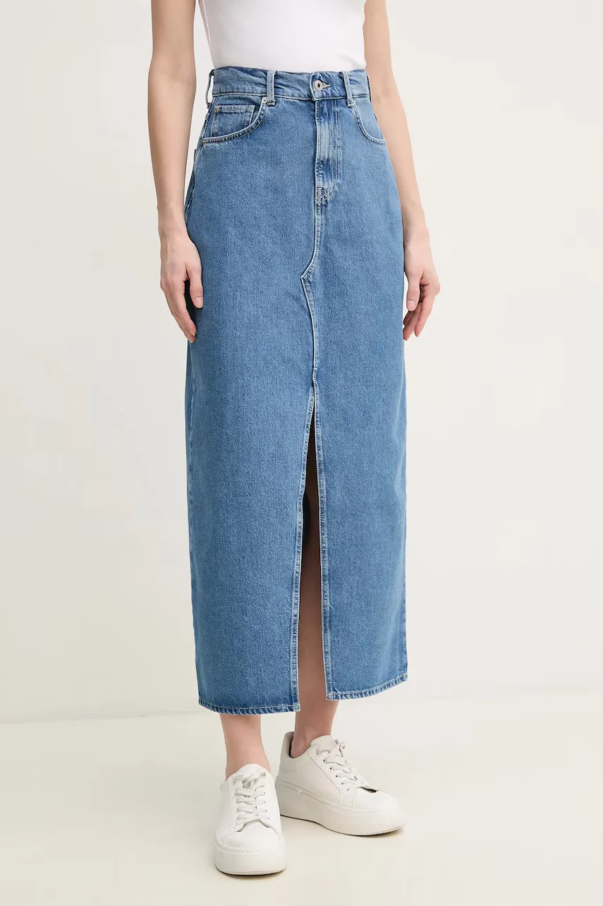 Pepe Jeans Дънкова пола MAXI SKIRT HW