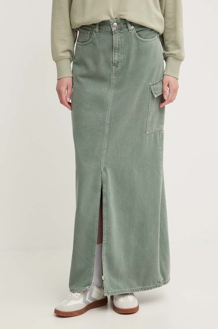 Pepe Jeans Дънкова пола MAXI SKIRT HW CLR