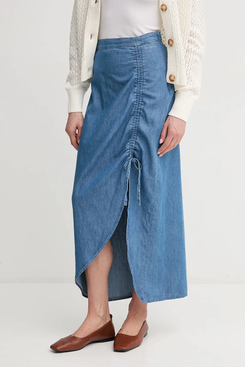 Pepe Jeans Дънкова пола MAXI SKIRT HW SUNSET