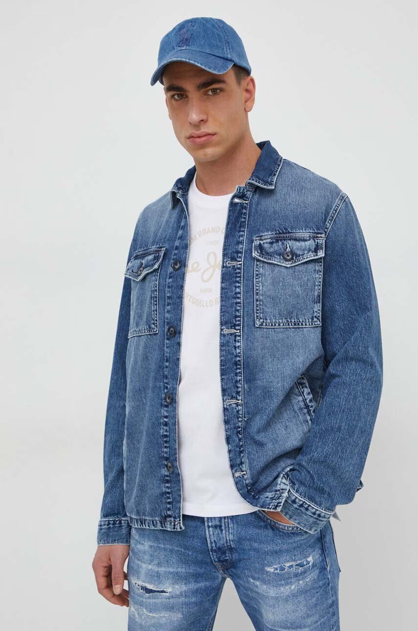 Pepe Jeans Дънково яке Luka Stencil