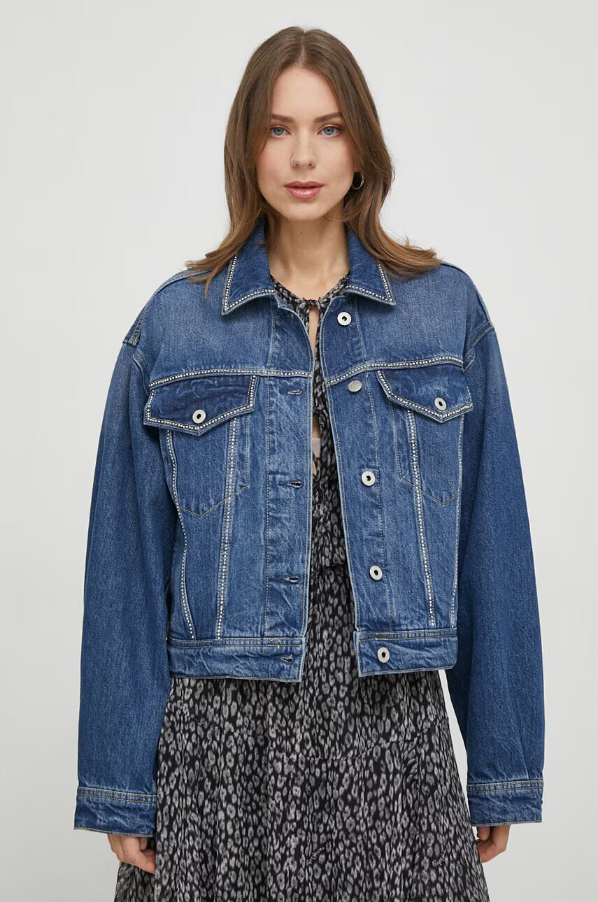 Pepe Jeans Дънково яке TURNER SPARKLE