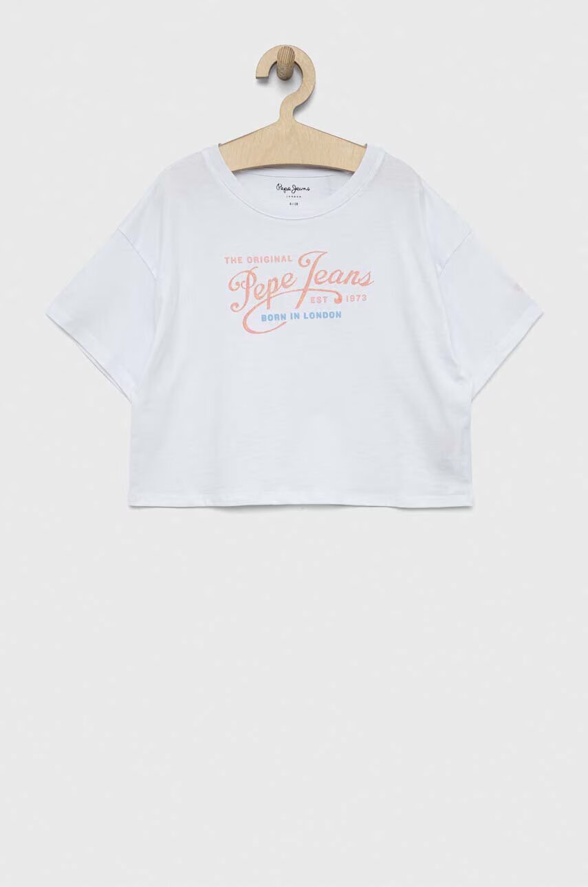 Pepe Jeans Детска памучна тениска Non-denim