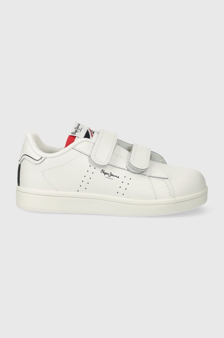 Pepe Jeans Детски кожени маратонки PLAYER BASIC BK