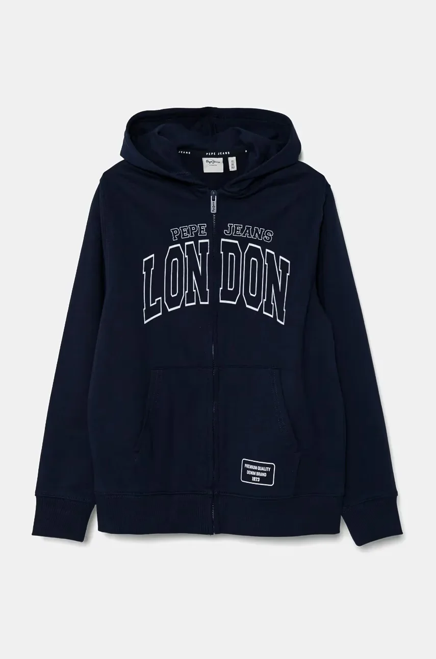 Pepe Jeans Детски памучен суичър BALEY ZIP
