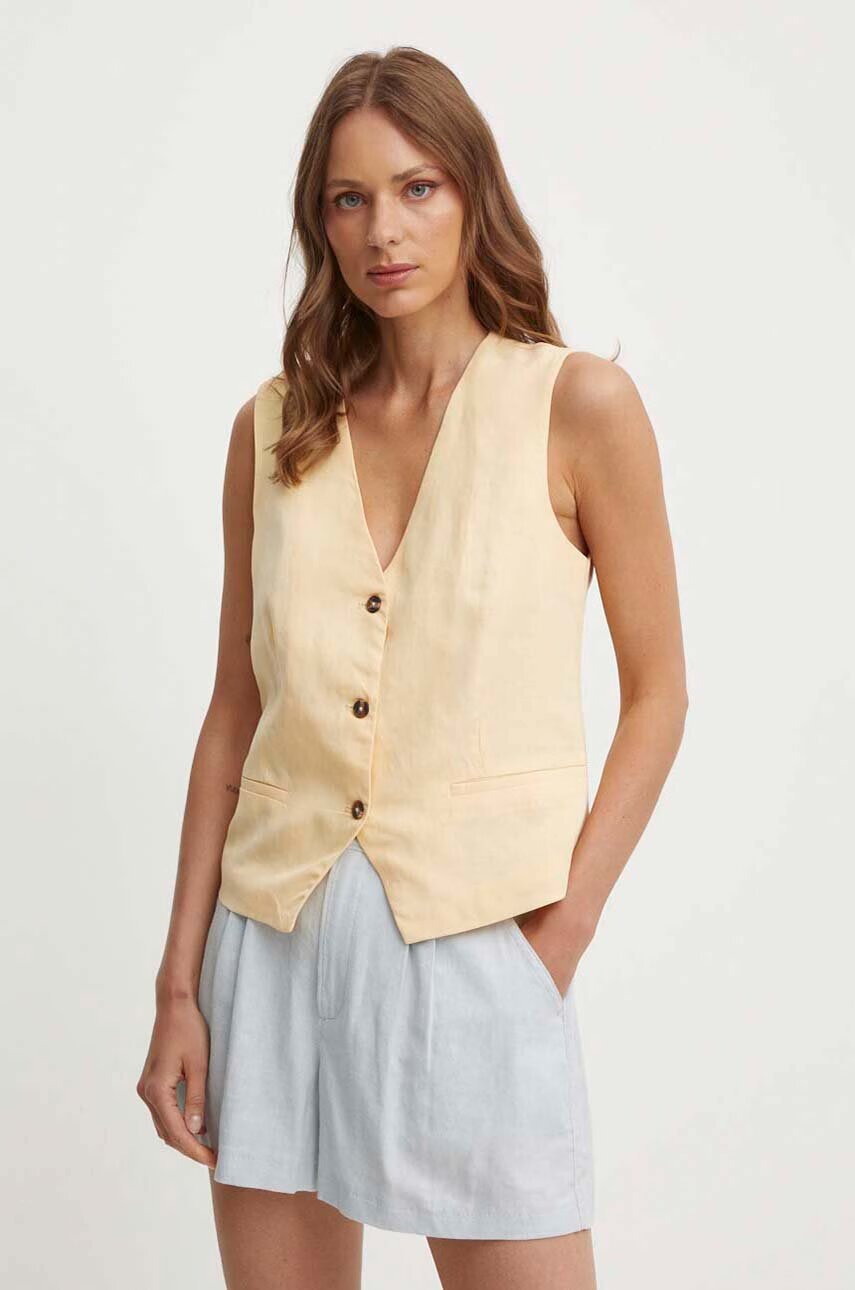 Pepe Jeans Елек с лен ADITI