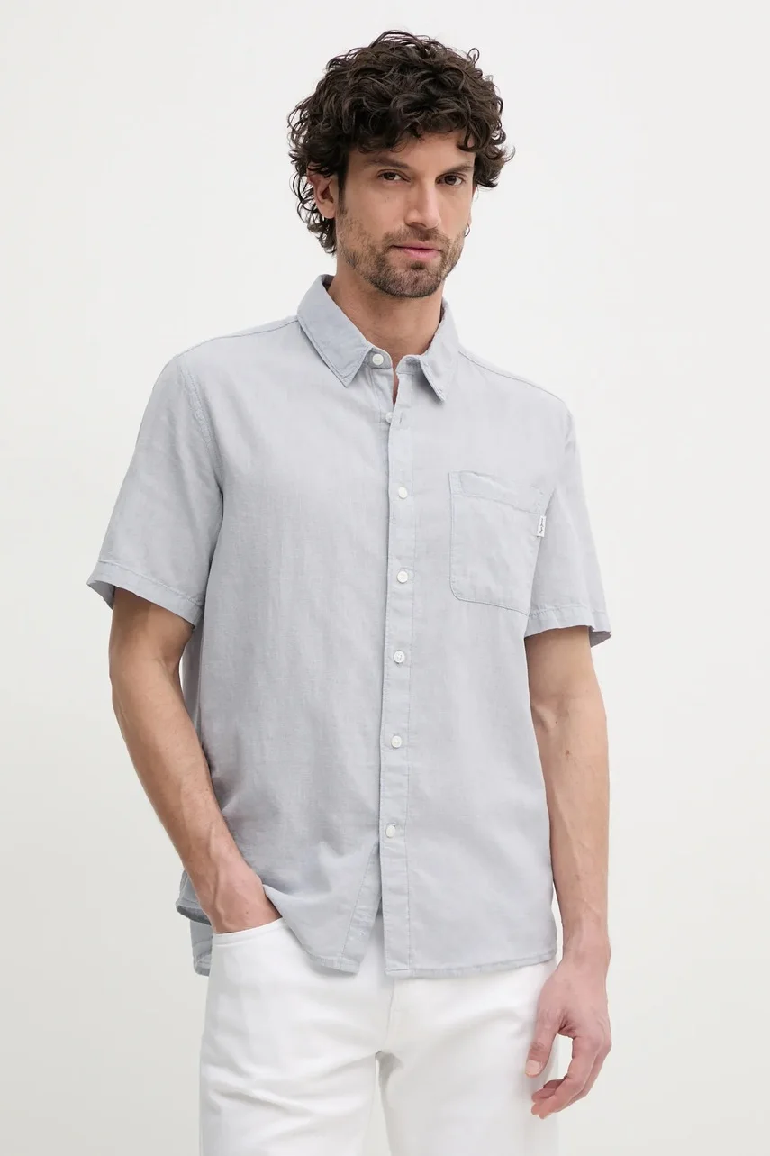 Pepe Jeans Ленена риза AMARO